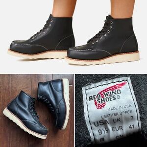 The Red Wing Shoes 6’’ Moc Toe 3373 Black Boundary